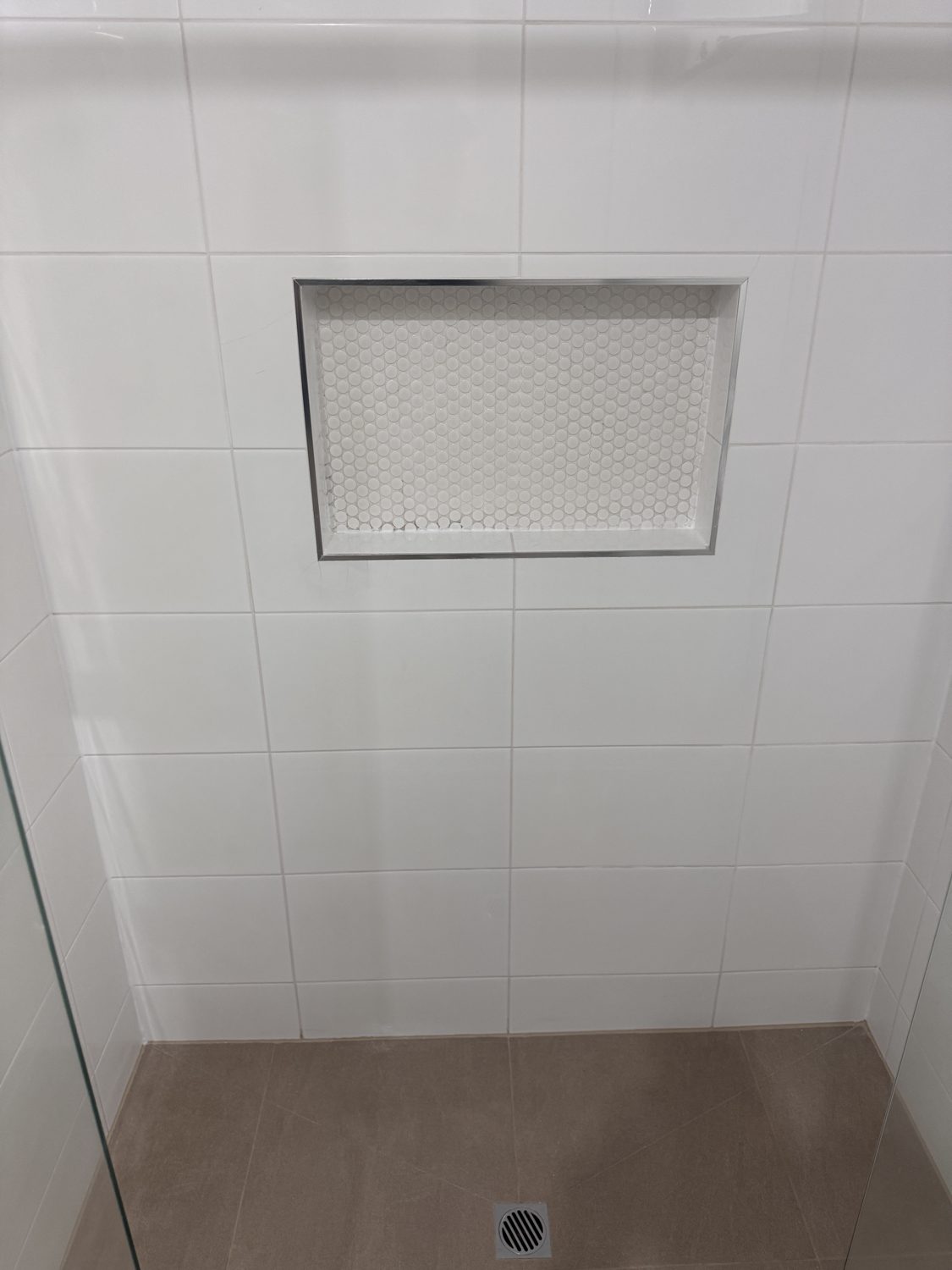 Sealed and restored shower